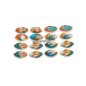 AAA Natural Oyster Copper Turquoise Marquise Cabochon 3X6MM To 15X30MM Oyster Copper Turquoise Marquise Flatback Cabochon Loose Gemstone