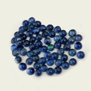 Natural Heated Blue Sapphire Round Cabochon Size 3X3MM AAA Blue Sapphire Round Cabochon Loose Gemstone Jewelry Making Wholesale Lot