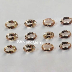 AAA Peach Morganite Oval Faceted Cut Size 6X8MM-7X9MM-8X10MM Natural Morganite Oval Cut Faceted Loose Gemstone Jewelry Making Wholesale Lot