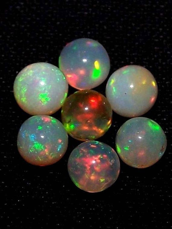 7.5 MM Welo Ethiopian Opals Round balls 100% Natural Top | Etsy