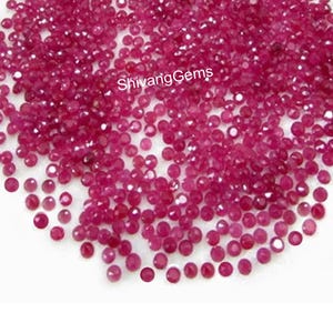 Natürliche AAA Rubin Rundschliff facettiert Größe 4 MM-5 MM-6 MM-7 MM-8 MM Rubin Rundschliff Lose Edelstein Schmuck machen Großhandel Lot