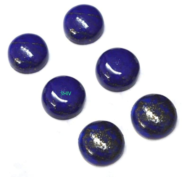 9X9MM Lapis Lazuli Round cabochon 100/%Natural AAA Quality lapis lazuli round cabochon flat back Loose gemstone