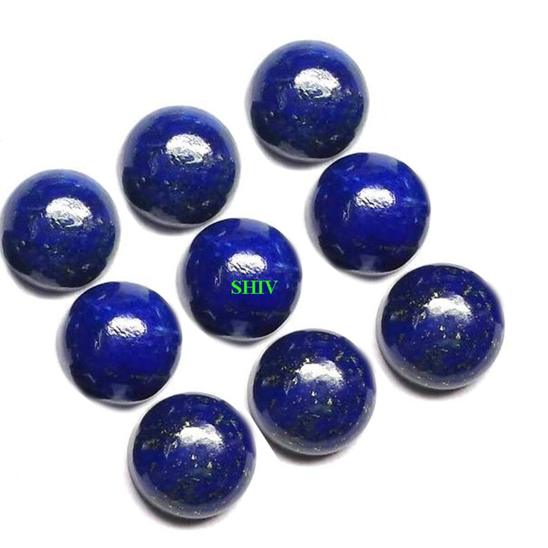 9X9MM Lapis Lazuli Round cabochon 100/%Natural AAA Quality lapis lazuli round cabochon flat back Loose gemstone