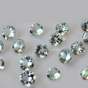AAA Aquamarine Round Cut Faceted Size 6X6MM Natural Aquamarine Round Faceted Cut Loose Gemstone For Making Jewellery Wholesale lot