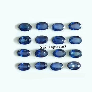 Natural AAA Blue Sapphire Oval Cut Faceted Size 3X4MM-3X5MM-4X5MM-4X6MM Blue Sapphire Oval Cut Calibrated Loose Gemstone Jewelry Making