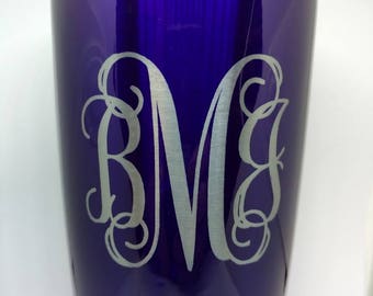 Deep Purple Monogrammed Cup