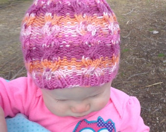 Cabled Baby Hat Pattern
