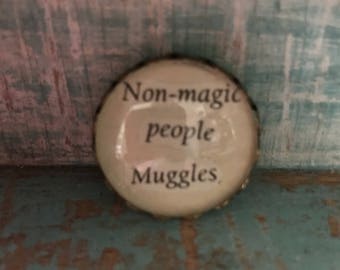 Harry Potter 'Non-magic people Muggles' Brooch
