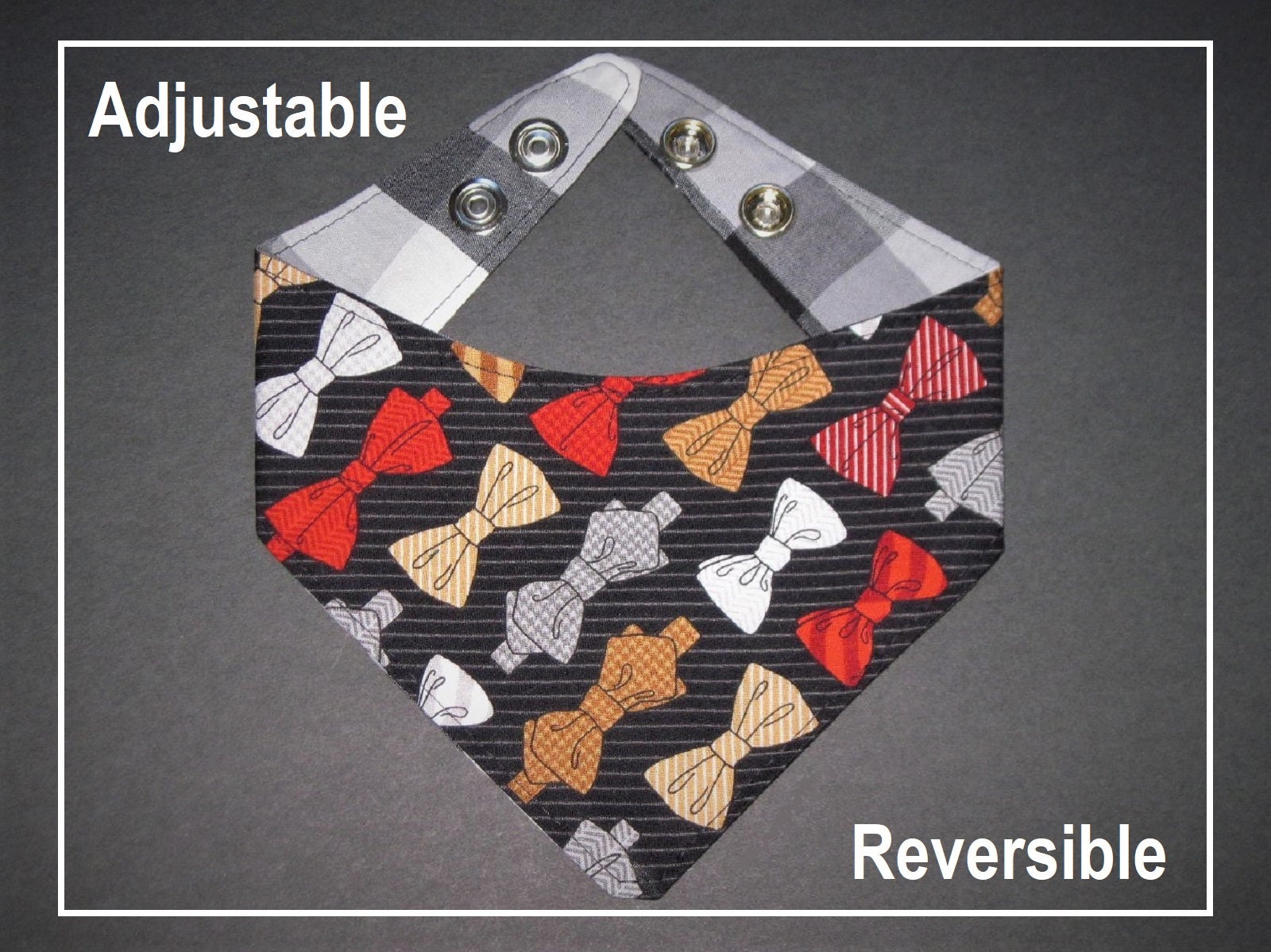 Dog Bandana Bow Tie Cute Dog Bandana Dog Bandana Boy Red Etsy