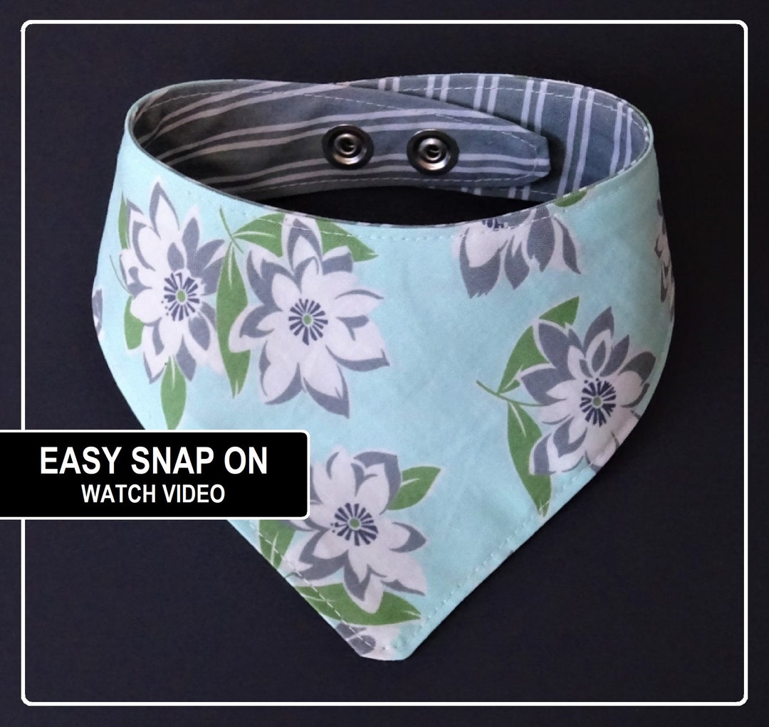 Dog Bandana Snap Spring Dog Bandana Summer Dog Wedding Dog Snap Dog