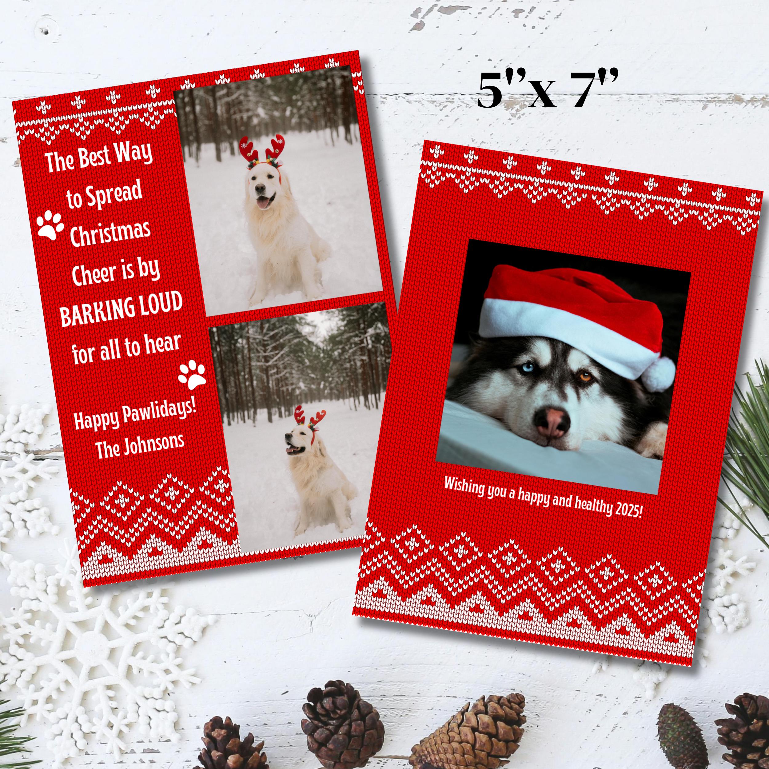 Pawsionate Christmas Ornament Happy Pawlidays Funny Cute Script Pet Dog ...