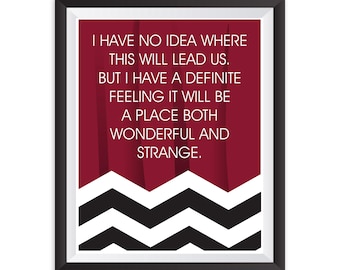 Twin Peaks Quote Print: Red Room Poster (Digital Download)