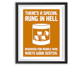 Tarantino Inglorious Bastards Poster DIGITAL DOWNLOAD 11x14 & 8x10 Scotch Movie Quote Print Inglorious Basterds