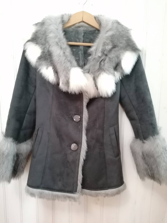 Coat, Women's Leather Coat, Vintage Leather Coat,… - image 1