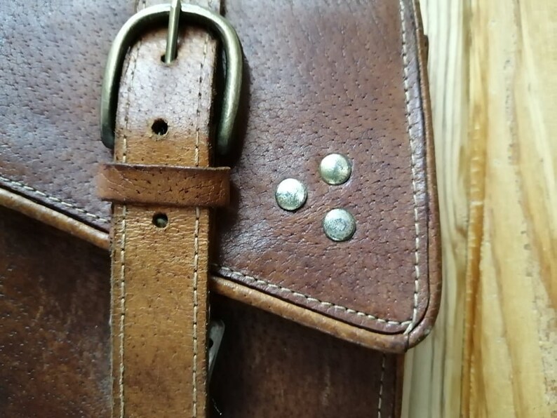 Men/'s brown leather belt bag Gift idea Belt leather case Genuine leather pouch Mens leather wallet