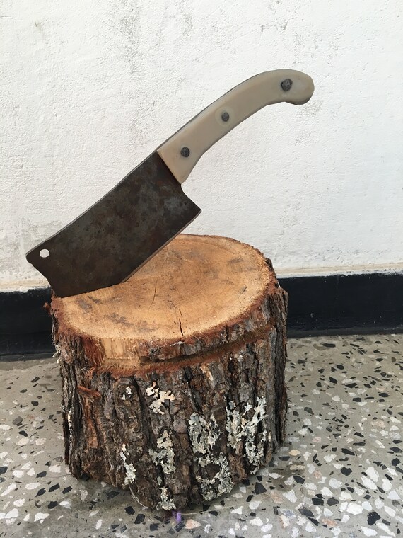 Butcher Knife Meat Chopper Hatchet Old Butcher Knife Etsy