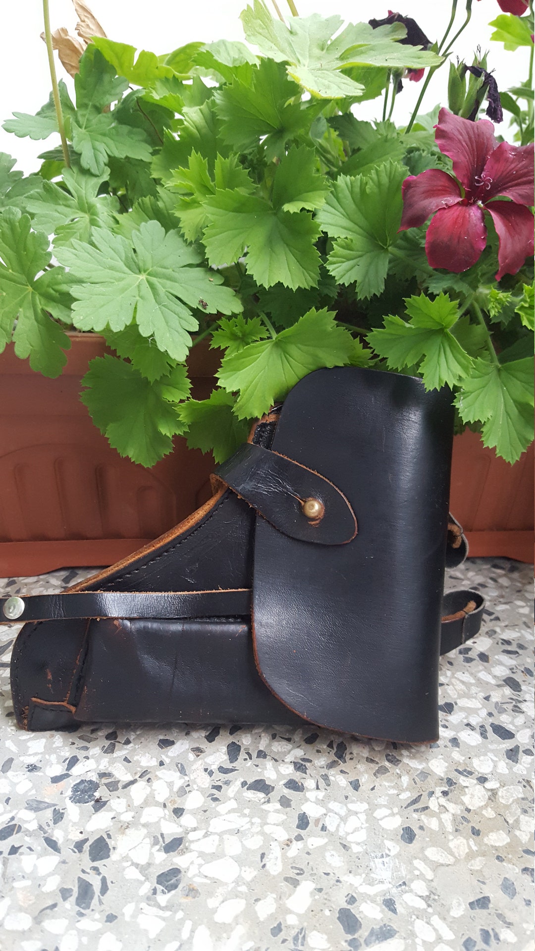 Pistol Holder Leather Holster Gift for Him Leather Gun Etsy