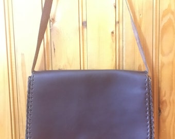 Handbag, Ladies leather bag, Leather bag, Vintage Women Genuine Leather Handbag, Brown Bag, Old Leather Handbag.