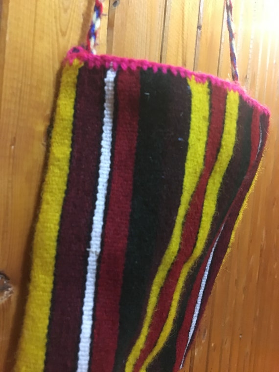 Hand-woven bag, Woollen folk bag, Coloured bag, N… - image 2