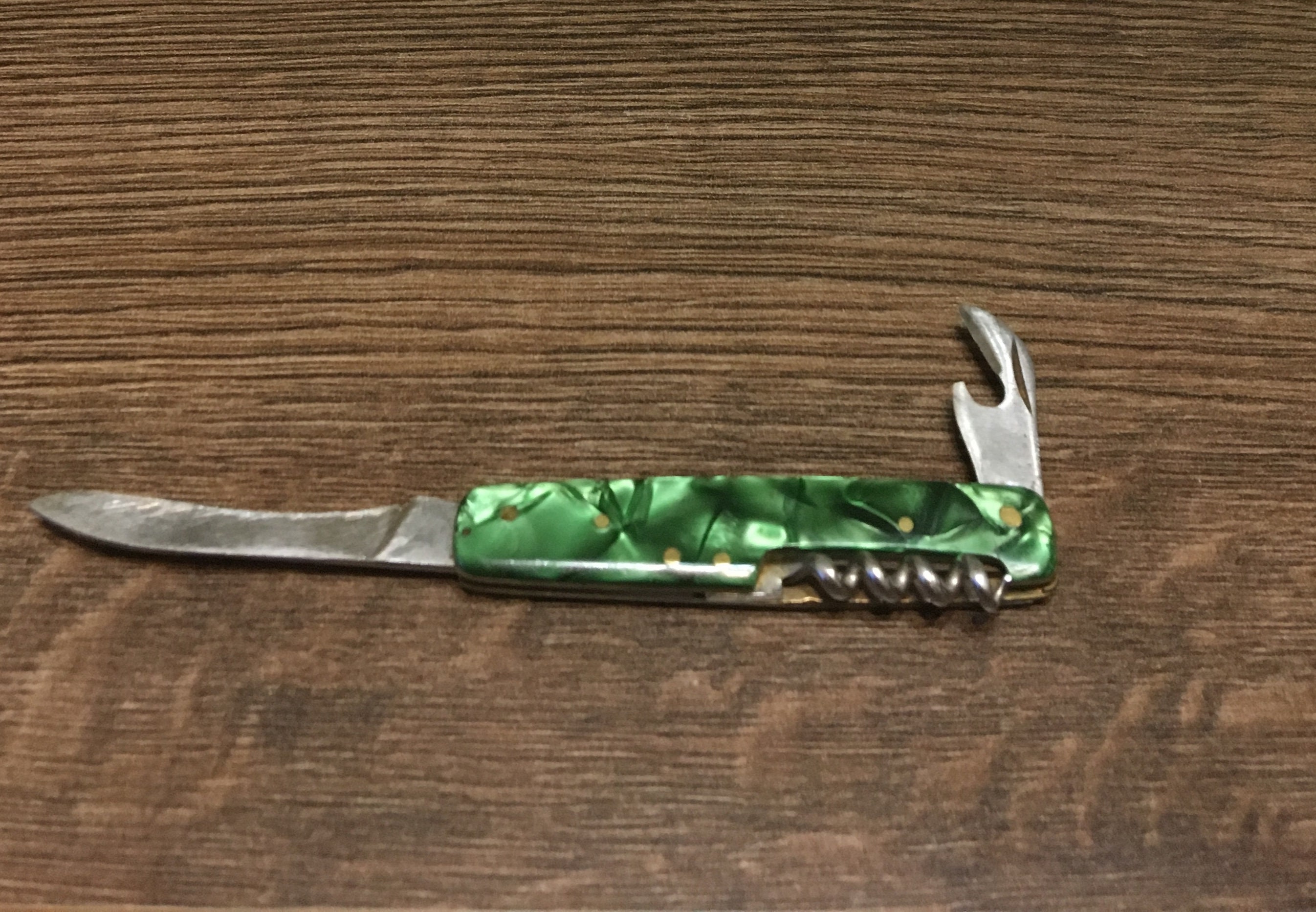 Pocket KNIFE Corkscrew Bottle opener Small kitchen Etsy