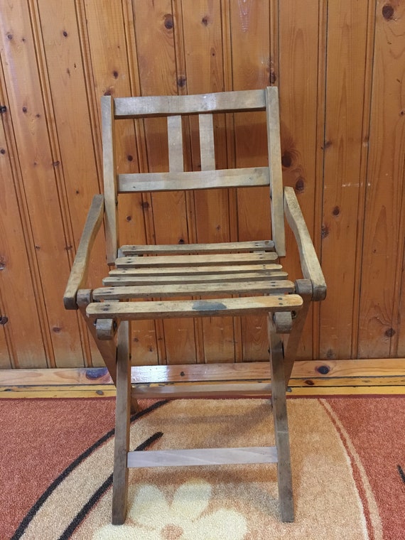 Little Folding Chair, Picnic Seat, Vintage Seat, Antique Folding Seat  Fisherman, Folding Fishing, Folding Stool, Wooden Stool 