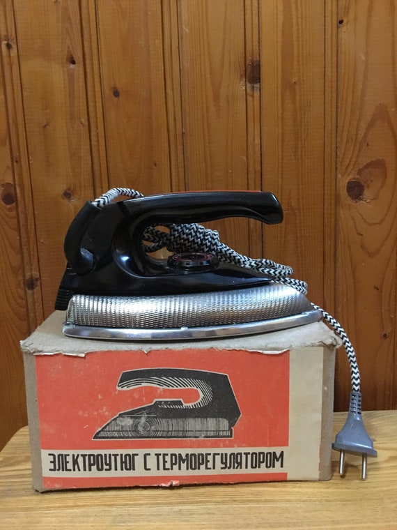 80s Electric Iron, Small Iron, Vintage Iron, Clothes Press, Travelling  Iron, Vintage Flat Iron Working, Gift Idea, Iron From the USSR 