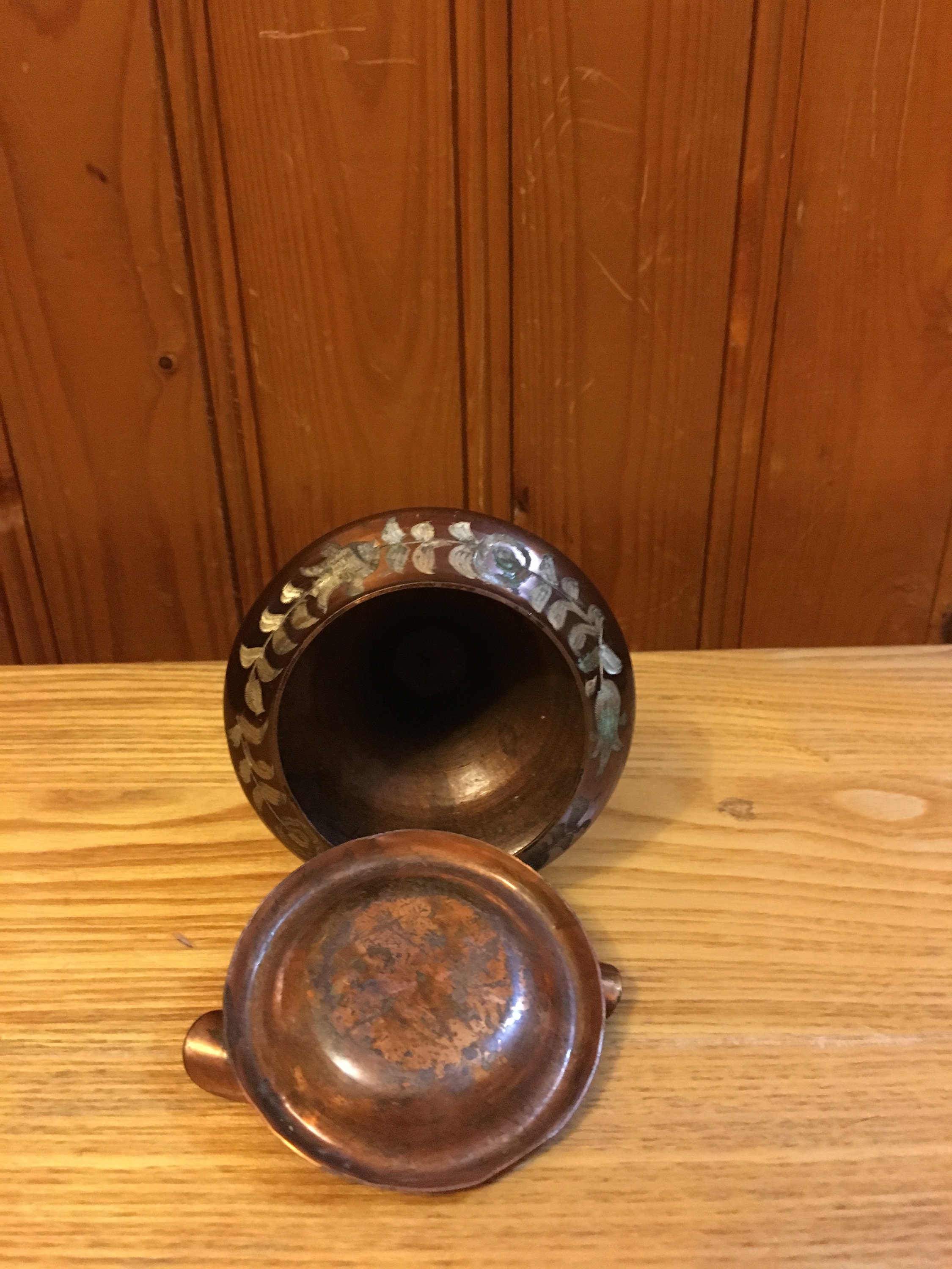 Vintage Copper Ashtray Vintage Copper Decor Retro Copper Etsy