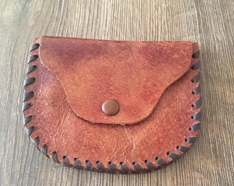 leather purse, Two-sided purse, Small coin purse, Vintage wallet woman, Retro purse,  little purses, ittle leather purse,