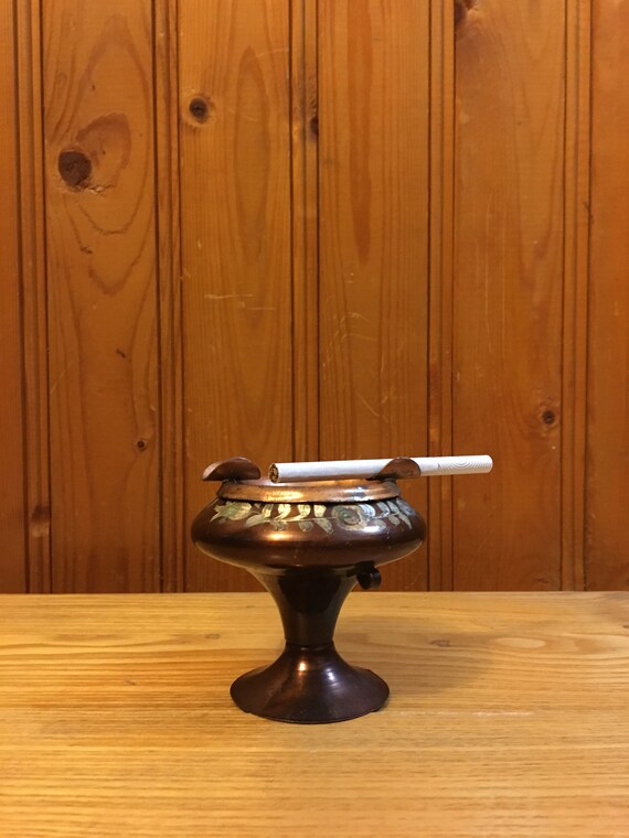 Vintage copper Ashtray Vintage copper Decor Retro copper Etsy