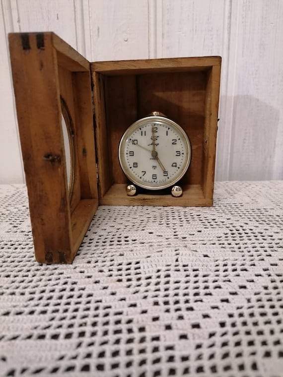 Orologio da tavolo in metallo antico orologio da scrivania vintage per 