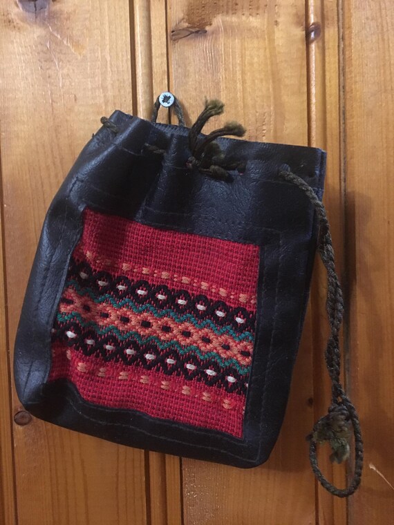 Bolsa vintage monedero de cuero cartera de se ora vieja bolsa