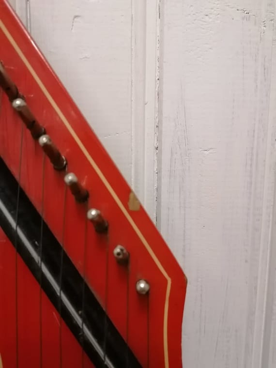 Vintage Zither, Folk Musical Instrument, German Harp by Vintage Zither, Folk Musical Instrument, German Harp by