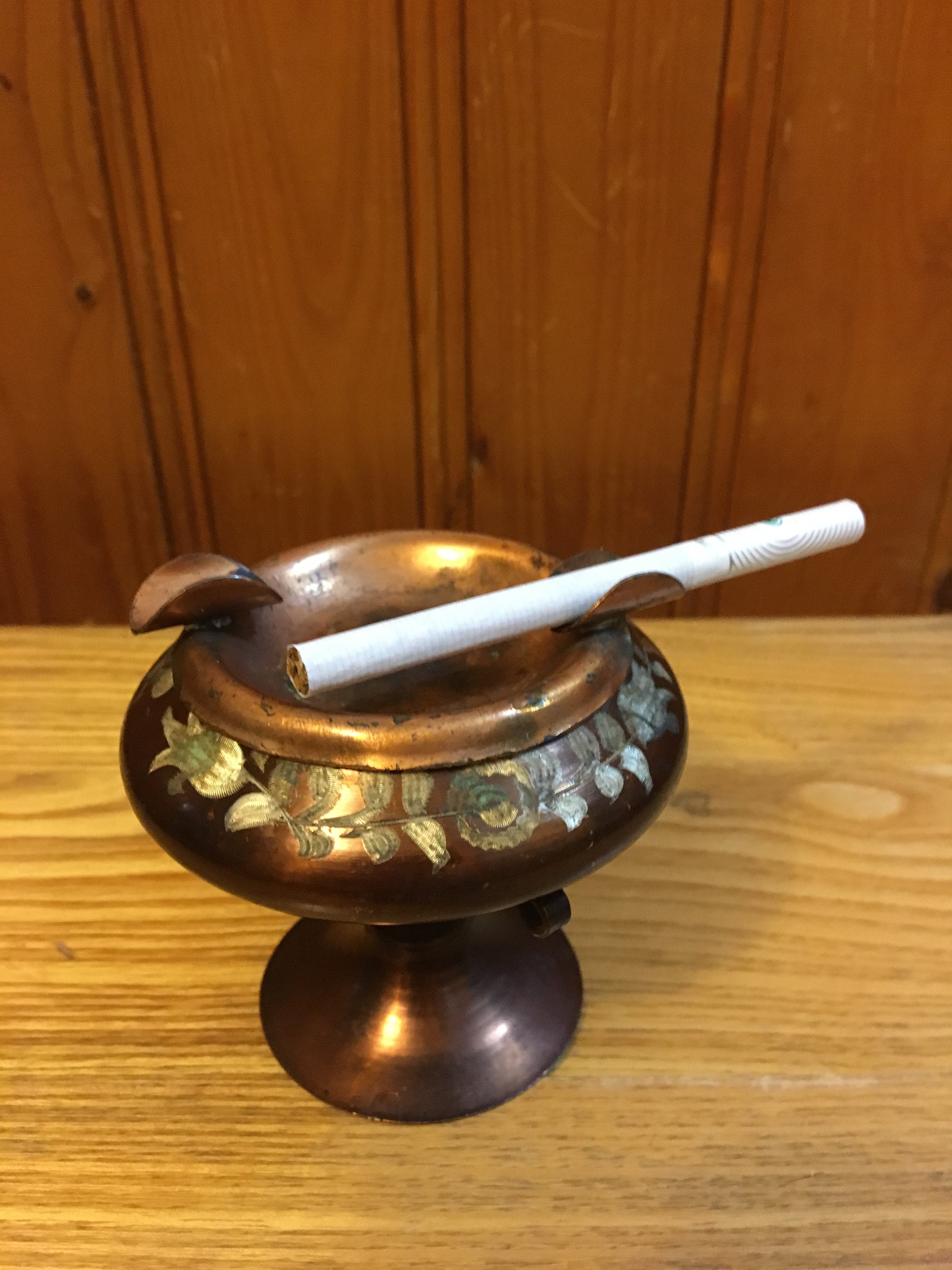 Vintage Copper Ashtray Vintage Copper Decor Retro Copper Etsy