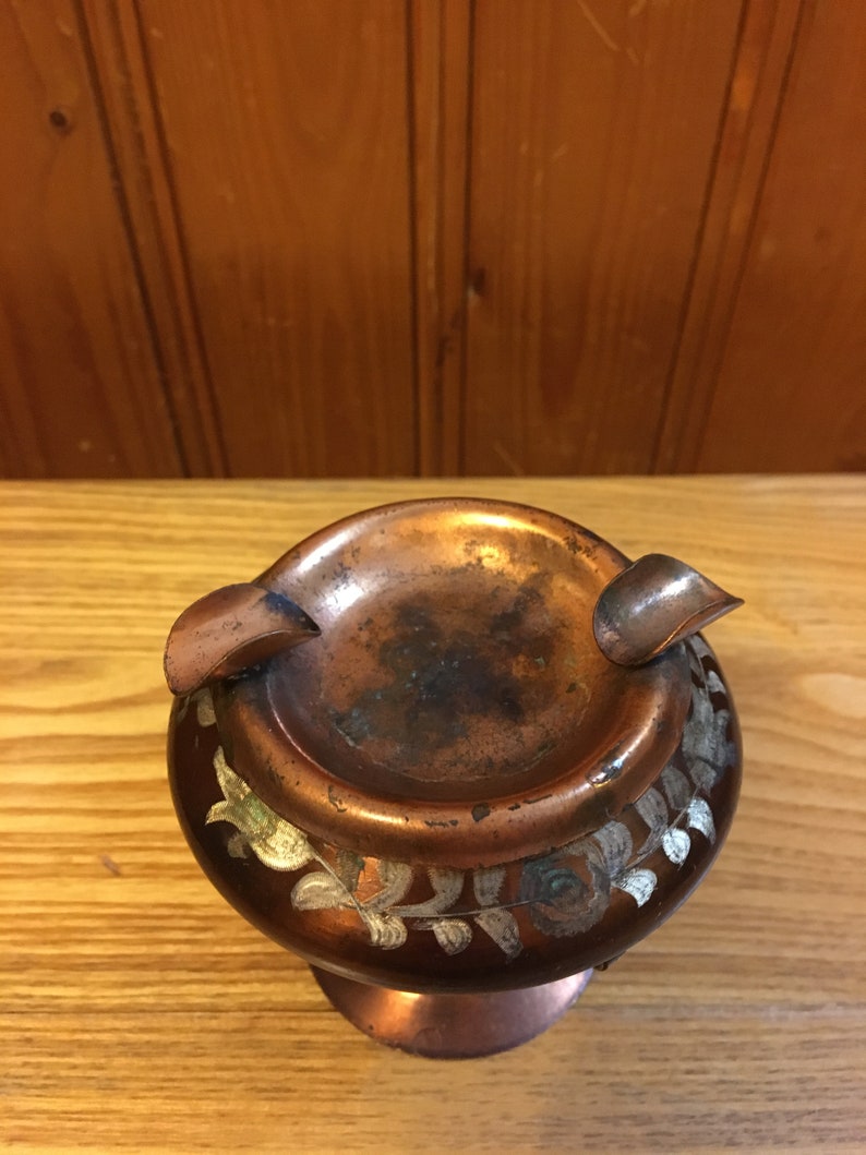 Vintage Copper Ashtray Vintage Copper Decor Retro Copper Etsy