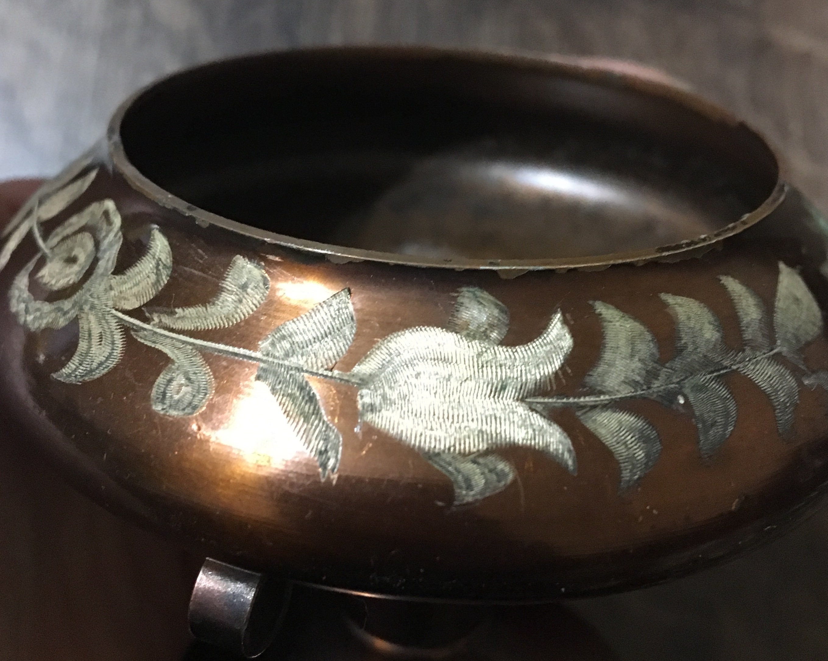 Vintage Copper Ashtray Vintage Copper Decor Retro Copper Etsy