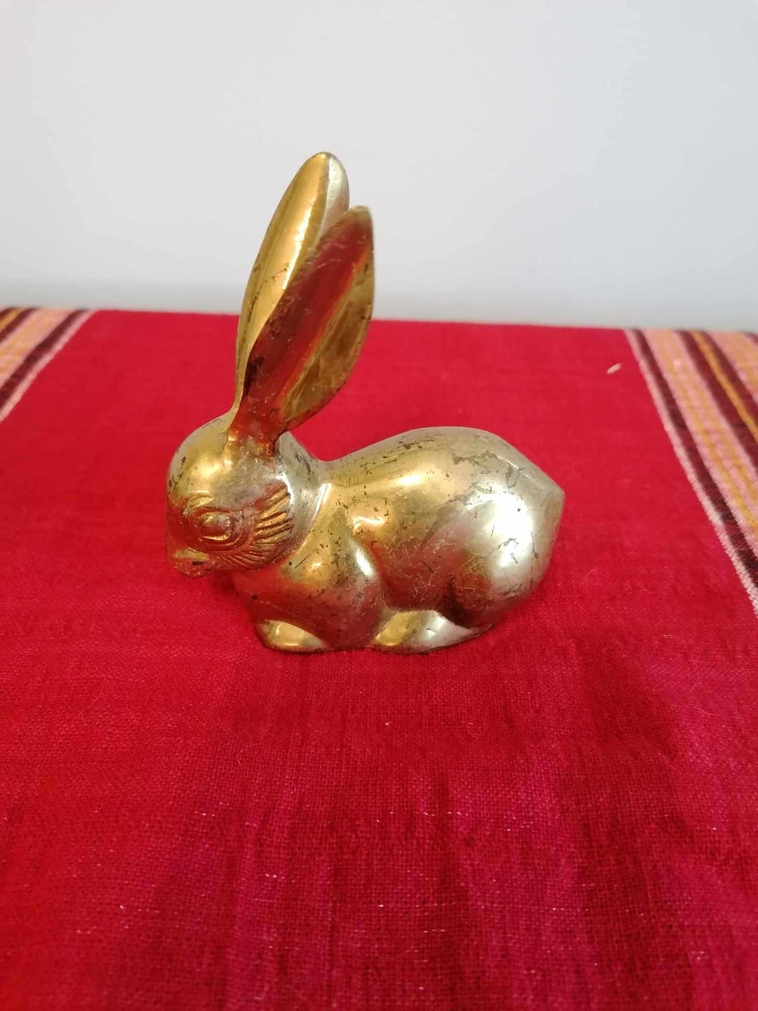 Vintage Brass Rabbit, Retro Brass Rabbit, Rabbit Sculpture, Art Design ...