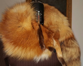 Real VINTAGE Red Fox stole