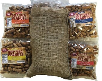 Deep Fried Peanuts Gift Bag With Edible Shells 4 Pack