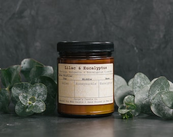 Lilac & Eucalyptus Vegan Soy Wax Candle