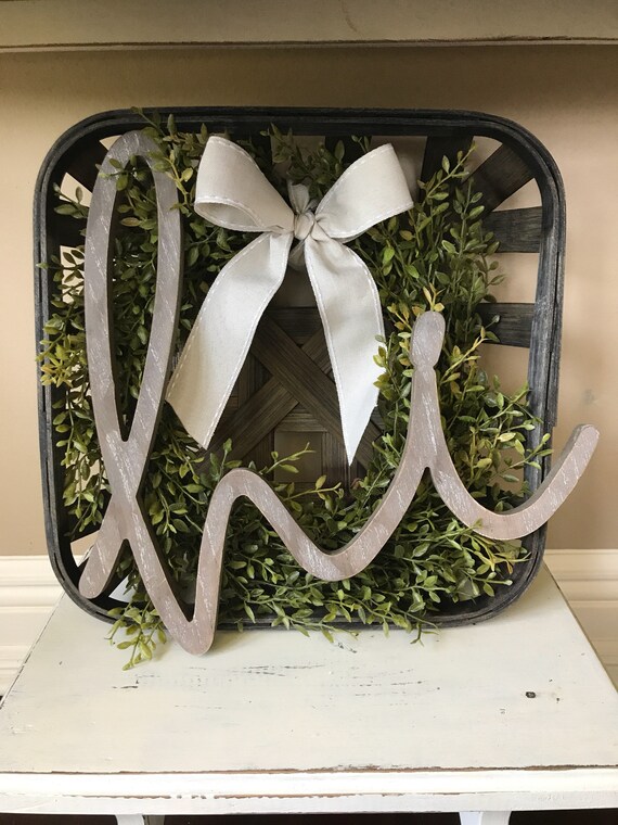 Laurel Wreath Decor/fixer upper style Etsy