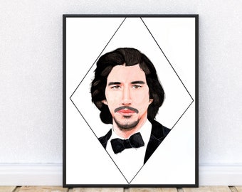 Drawing Print Adam Driver