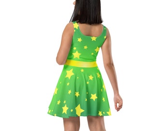 Arcadia - Starry Painted Sleeveless Skater Dress - Sizes XS to 3XL