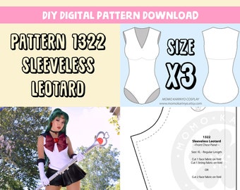 DIY- Magical Girl Circle Skirt Pattern (Size X3)