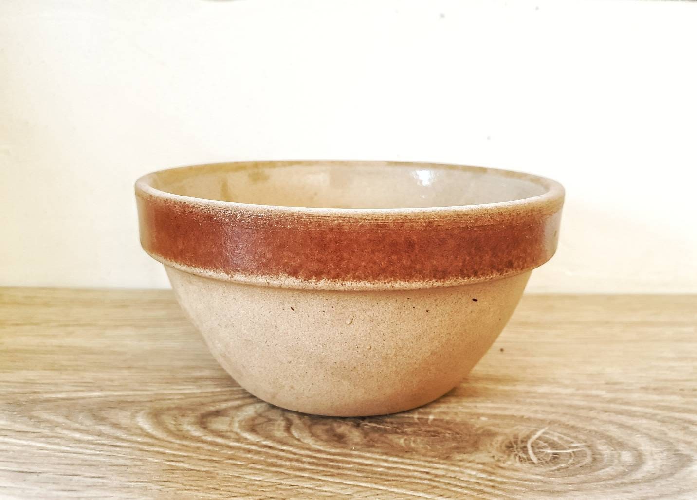 Gris de Gitent Français Bol Grès Vintage Petit Gris Plat Service Français d'accent Cuisine Ferme Cam