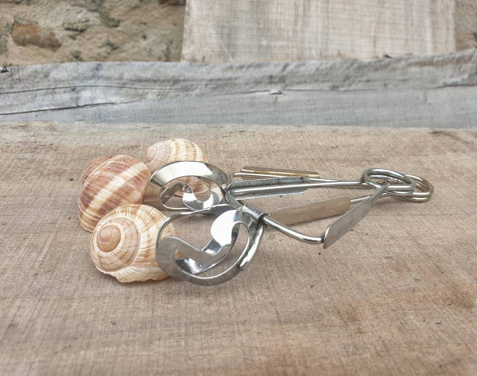 Français Pinces Escargot Vintage Français Cuisine Pâtisserie à Gâteaux Service de Thé L'après-Midi D