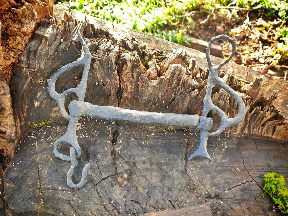 French Vintage Iron Horse Bit Hand Forged Tools Farm Farmhouse Décor Home Décor