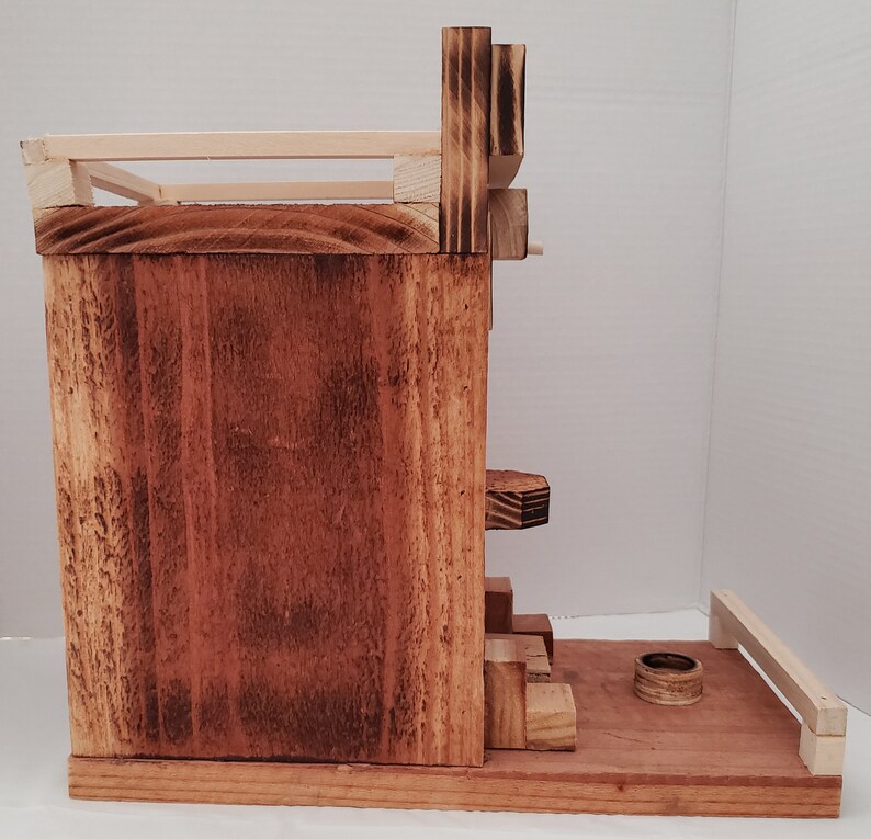 Rustic Birdhouse Wagon Inn Decorative Repurposed Wood
