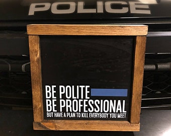 Police Wife Wood Sign Police Officer Gift Law Enforcement Etsy