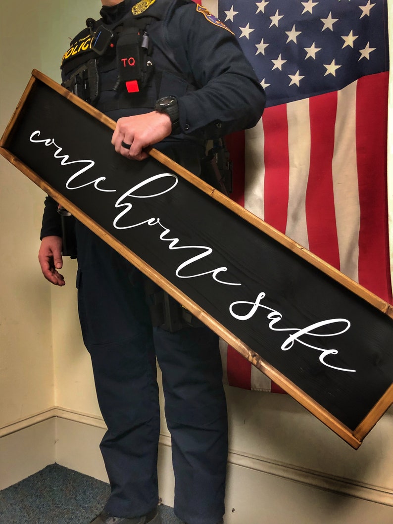 Police Wife Wood Sign Police Officer Gift Law Enforcement Etsy