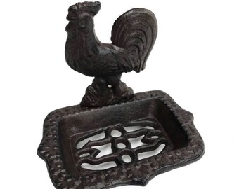 145 Cast Iron Rooster Soap Dish Inventory No